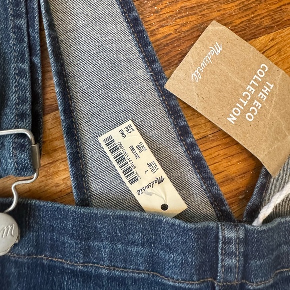 Madewell Women's Skinny Overalls: Eco Edition In Elmdale Wash Size Large NWT - Picture 9 of 9